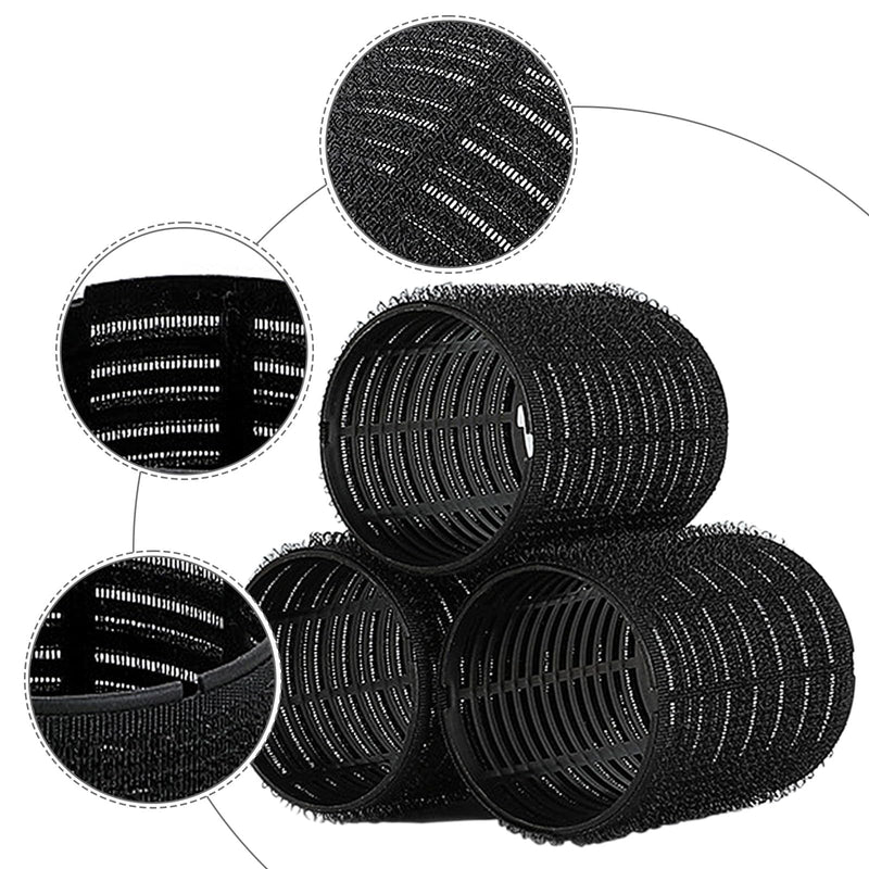 6Pcs Jumbo Hair Rollers, 60 mm Hairs Curlers Rollers Heatless Self Grip Curlers for Short And Long Hairs Salon Hairdressing Curler for Curling And Styling Hair Self Holding DIY