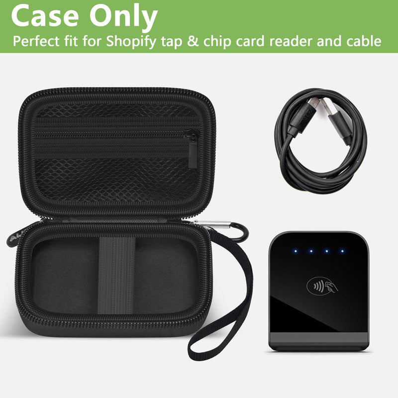 Case Compatible with Shopify Tap & Chip Card Reader, POS Hardware Holder for Square Systems for Small Business, Storage for Mobile Wireless Point of Sale Credit Cards Swiper Device (Box Only)