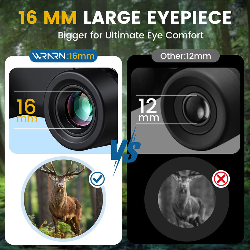 20X30 Compact Binoculars for Adults Bird Watching Travel, Black | High Power, Low Light Vision, Large Eyepiece Easy Focus for Sightseeing Hiking Camping Cruise Concert 20x30