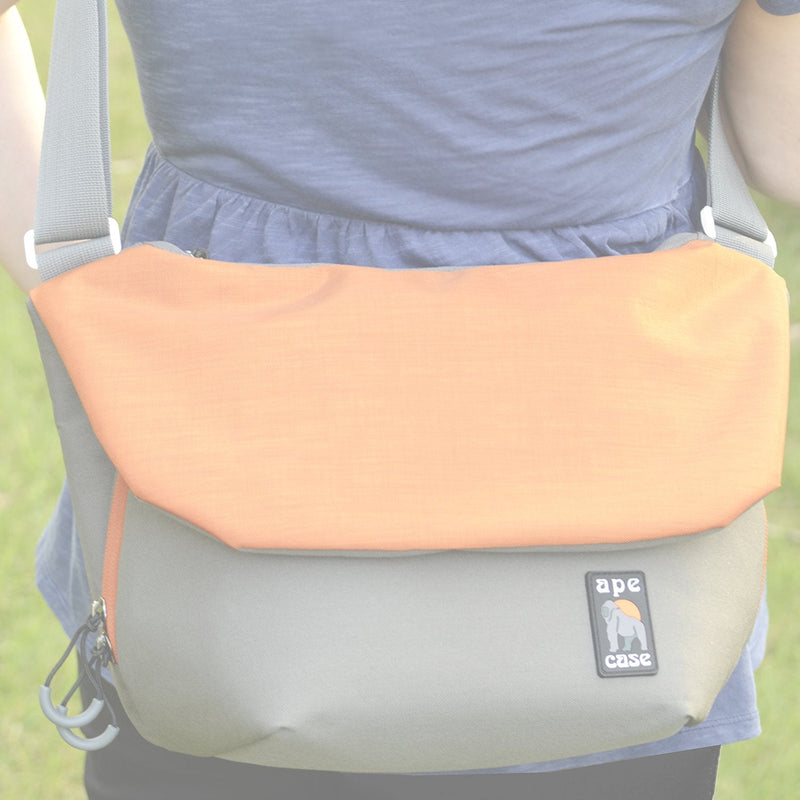 Messenger Bag, Large, Orange, Camera Insert Included, Shoulder Strap Included, Tablet Compartment (AC580OR)
