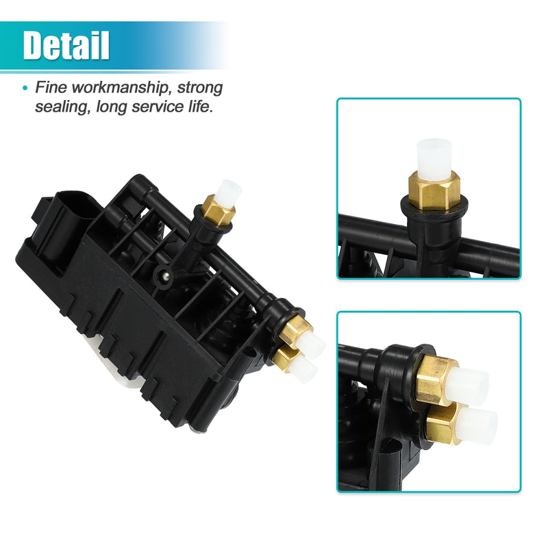 X AUTOHAUX RVH000095 Front Air Suspension EAS Valve Block Transfer Valve for Land Rover LR3 2005-2009 for Land Rover LR4 2010-2016 for Land Rover Range Rover Sport 2006-2013