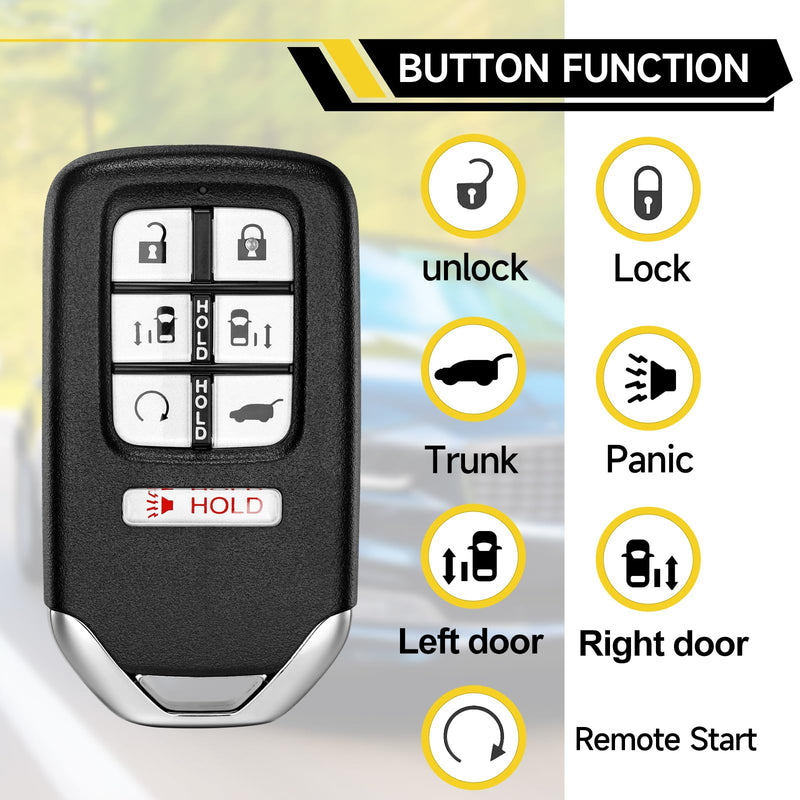 Smart Key Fob Replacement Fits for Honda Odyssey 2021 2022 2023 2024 Car Keyless Entry Remote KR5V4X 72147-THR-A51 72147-THR-A61 47