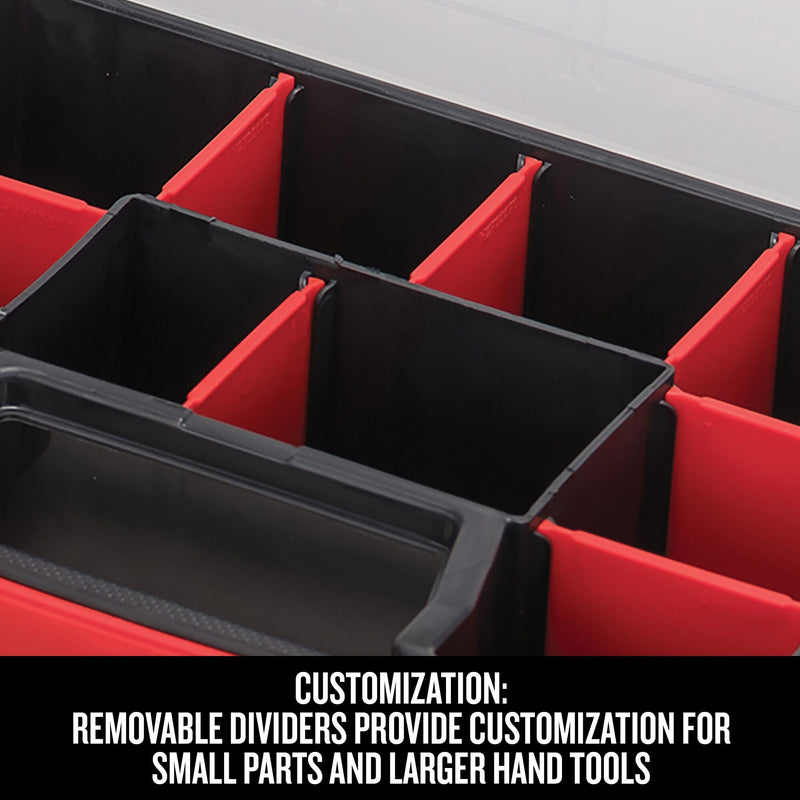 CRAFTSMAN 10-Compartment Small Tool Storage Organizer, Plastic (CMST14021) 1 Count (Pack of 1) Small Organizer