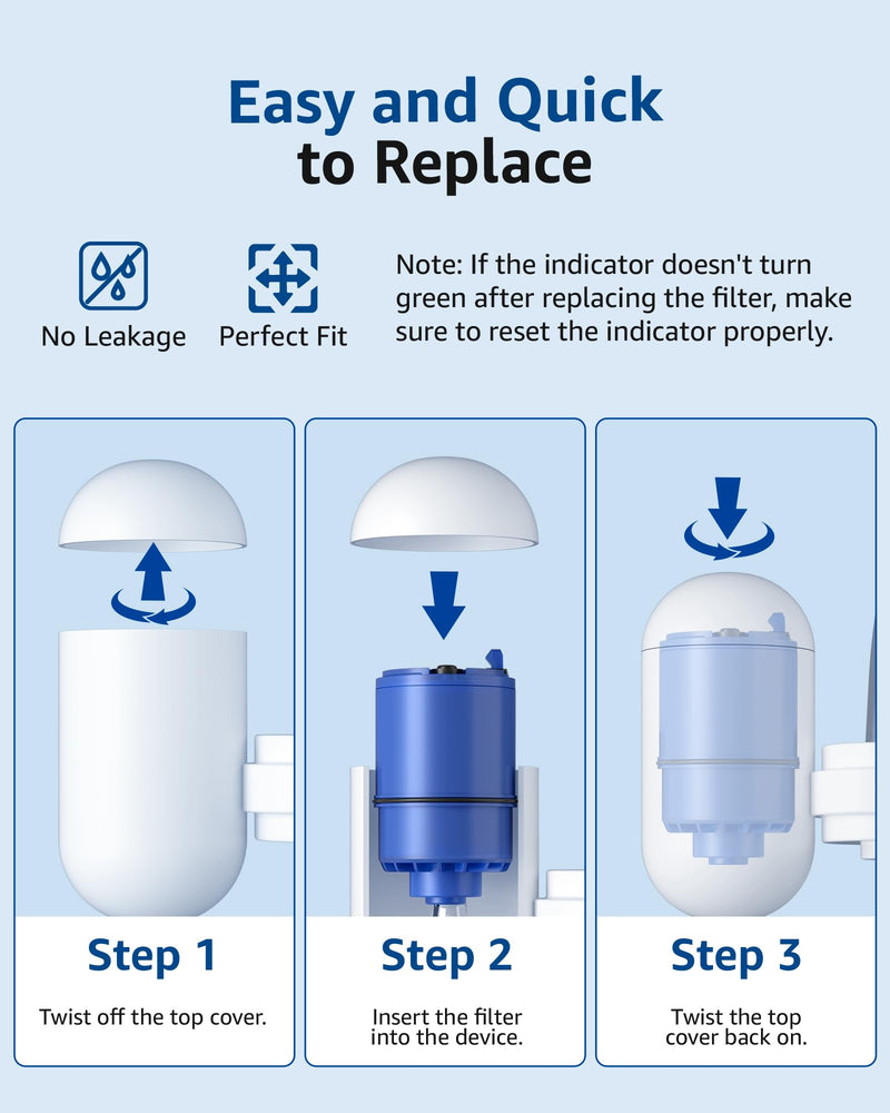 Waterspecialist 708A Faucet Replacement Filter, Compatible with All PUR® PLUS Water Filter, PUR® PLUS RF9999® Faucet Water Filter, NSF 42 Certified, 1800-Gallon, 6 Pack 6 Count (Pack of 1)