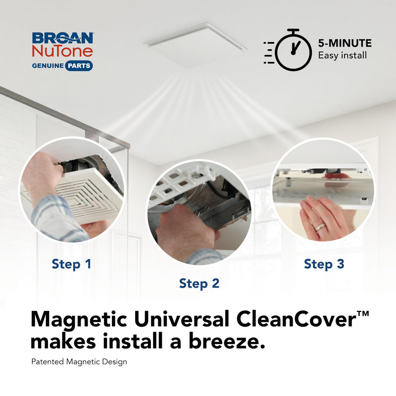 Broan-NuTone RCM700 Magnetic Universal CleanCover™ Bath Fan Replacement Grille