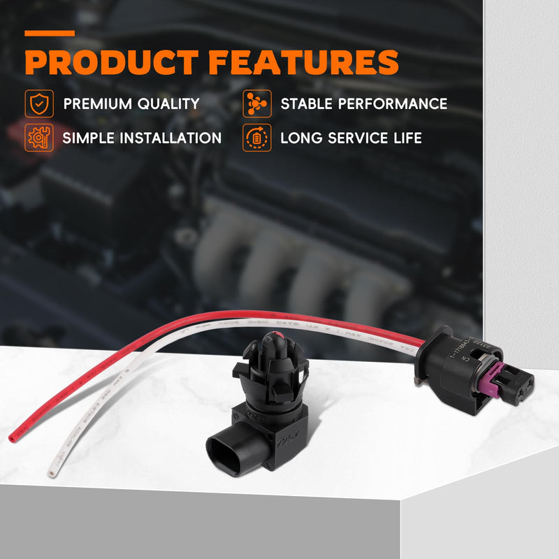 13583411 Ambient Air Temperature Sensor Connector Plug Pigtail Wire Harness Fits for Cadillac for Chevy for Buick for GMC
