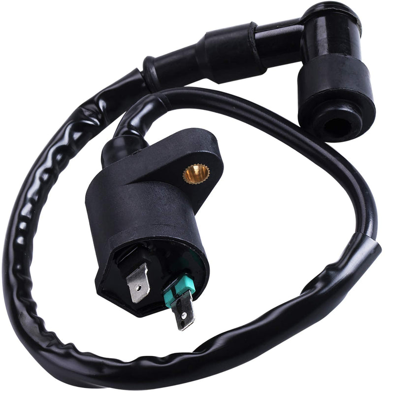 Ignition Coil 5-PIN CDI Box Solenoid 4-PIN Relay Voltage Regulator Spark Plug Kit for 50cc 70cc 90cc 110cc 125cc ATV Chinese Go Kart Dirt Bike Pit Bike TaoTao Moped Scooter