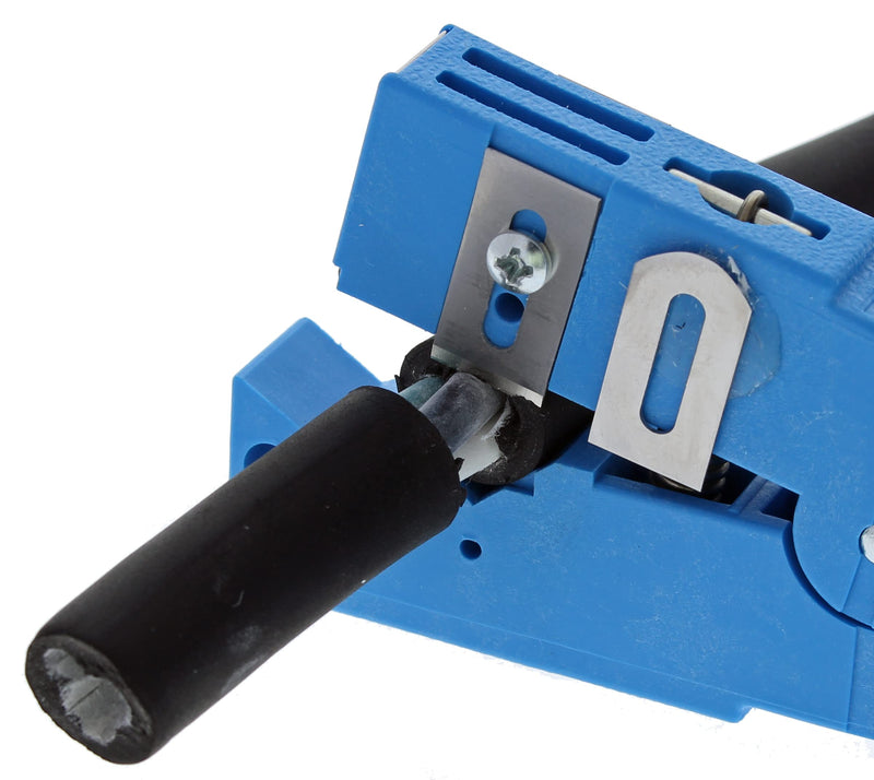 IDEAL Industries, Inc. 45-164 Ringer Adjustable Blade Cable Stripper, Cable Stripping Tool for 1/4 in. - 9/16 in. O.D. Cable, Blue, 1 Stripper 1/4" - 9/16" Cables