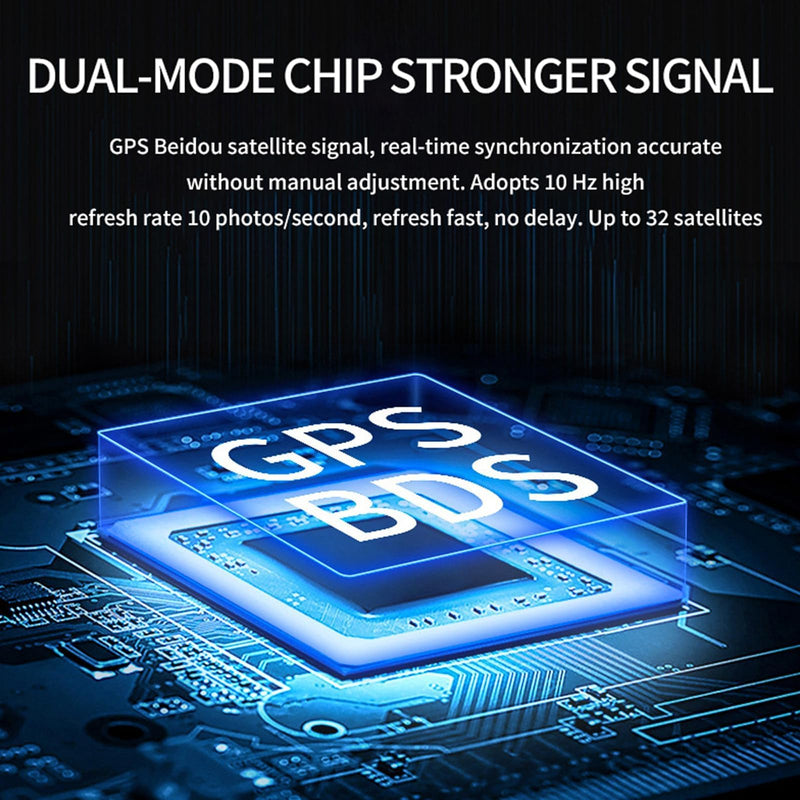 Heads Up Display for Cars, Car HUD H4, GPS Speedometer, First Colorful, Large Font Digital Speedometer GPS with Speed, Compass, Automatic Sensing, Speeding Alarm, Suitable for All Cars.