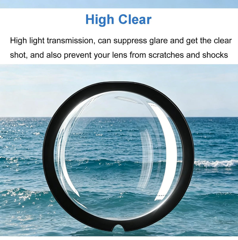 Lens Protector for Insta 360 X3, Dual Lens Guards Protective Case PC Protective Cover Sticky Lens Guards Action Camera Accessories [X3]
