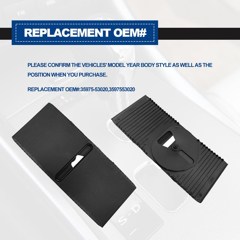 35975-53020 Shift Slider Center Console Slide Cover Compatible with IS250 IS350 2005-2013 Replace Gear Shift Position Slide Cover
