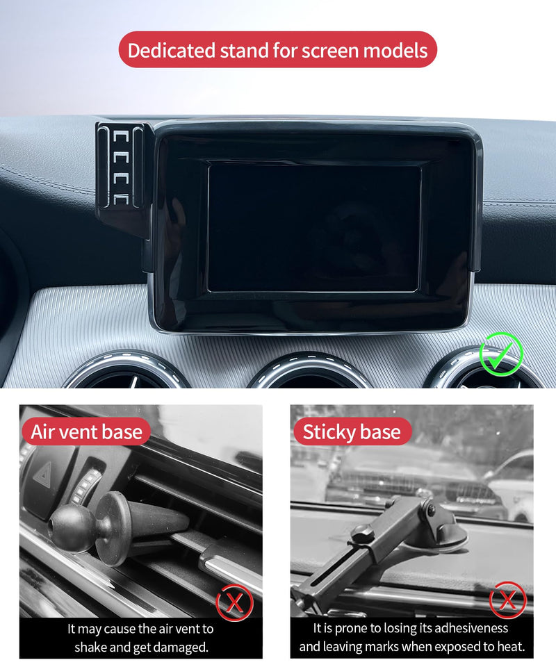 15W Wireless Charger Car Phone Holder for Mercedes-Benz CLA/GLA-Class 2015 | 5.8" Screen Magsafe Accessories Fast Charging Magnetic Cell Phone Holder Clip Compatible with iPhone Android, 3D Fit Bracket 5.8-inch for 2015 CLA/GLA