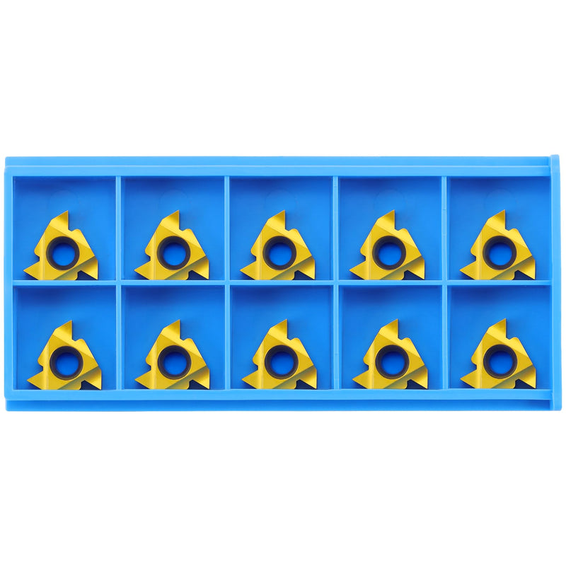 16ER AG60/16IR AG60 Standard Laydown Threading Insert, External Partial Profile 60 Degree Thread, 10 PCS 16ER AG60