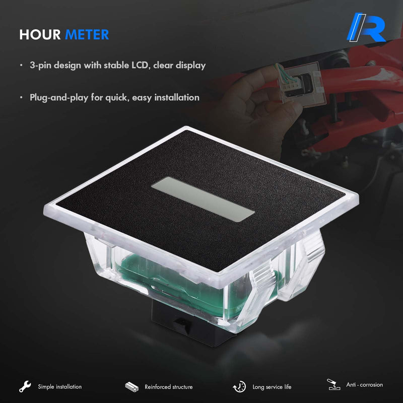 925-06170B Hour Meterervice Fit for Cub Cadet Minder Z Force RZT LGT LGTX GT GSE LT LTX - Hour Meter Replaces# 925-06170A, 925-06154