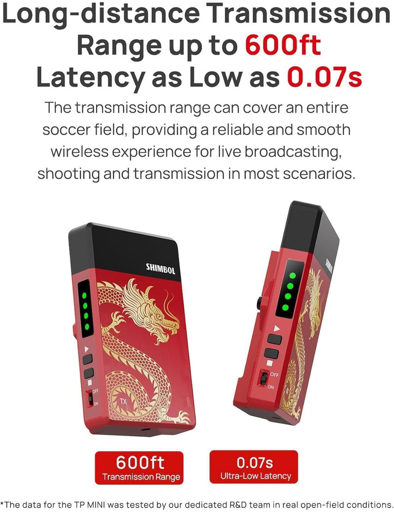 TP Mini 600ft Video Transmission System 5G HDMI 1080P60 Transmitter Receiver, 70ms Low Latency