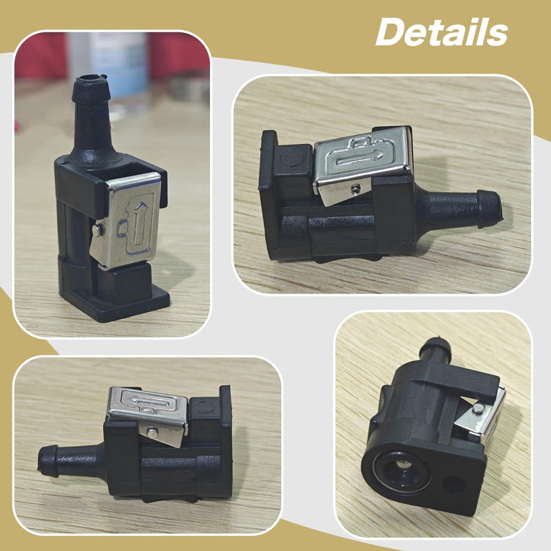 8mm Female Male Fuel Pipe Joint Comp Fitting for Yamaha Outboard Motor Fueltank Hose Pipe 6E5-24305 6Y2-24305 5/16 Male Female Fuel Connector