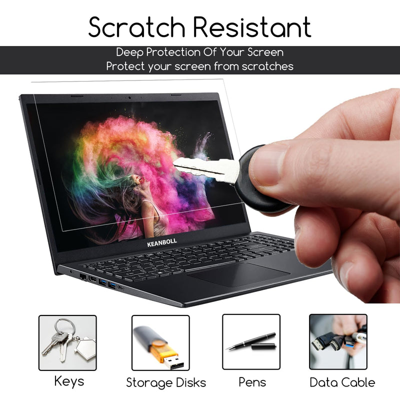 KEANBOLL 3 Pack HD Crystal Clear Screen Protector for New 2025 2024 2023 Apple MacBook Air 15 inch Laptop with M4 M3 M2 chip 15.3 inch Liquid Retina Display Laptop,Anti Scratch Anti Fingerprint
