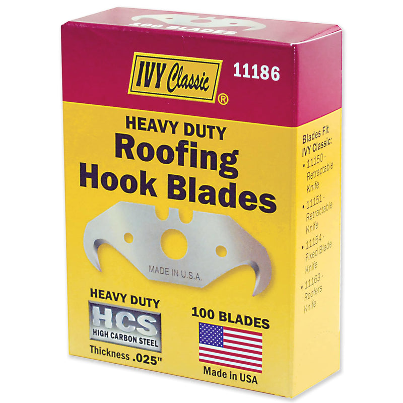 IVY Classic 11186 Heavy Duty Roofing Hook Blades, 100-Pack