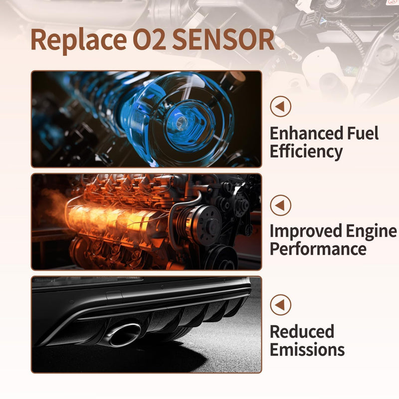 234-4568 234-5055 Upstream Downstream O2 Sensor Replacement O2 Oxygen Sensor Compatible with Hyundai Accent Veloster 1.6L 2012-2017 Kia Rio Soul 1.6L 2012-2018