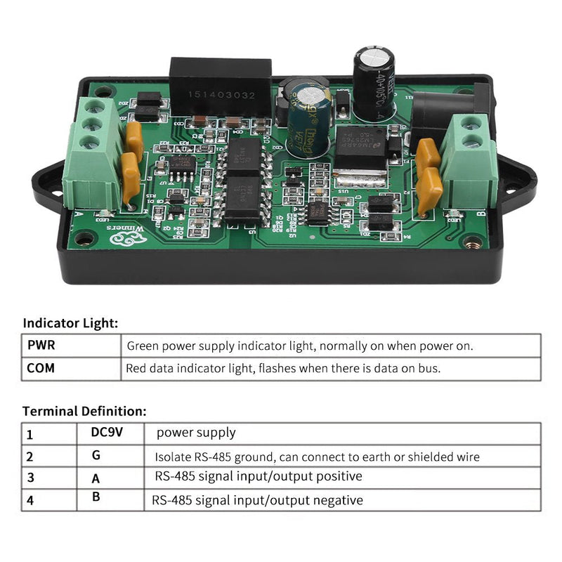 Industrial Grade Photoelectric Isolation RS-485 Repeater DC/DC Isolated Power Module Amplifier Converter