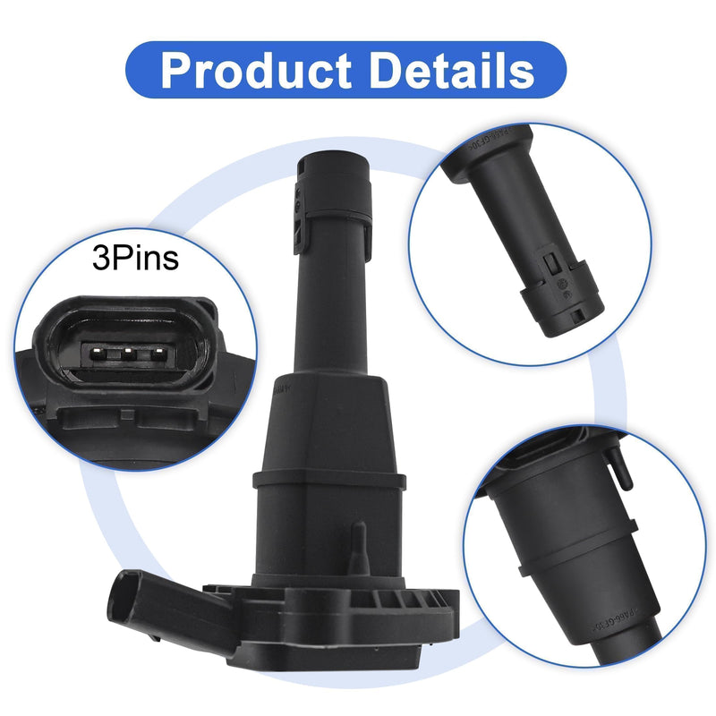 Engine Oil Level Sensor Fit for 2015-2019 Audi A3 A5 A6 Q3 Q5 TTS for 2015-2019 Volkswagen Atlas Beetle Golf Jetta Passat Tiguan Replace # 03F907660E 03F907660D