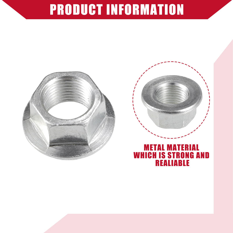 90305PAAA01 90305P0G003 Power Steering Pump Pulley Nut for Honda Accord 1995-2012 for Honda Civic 1996-2011 / Inner/Durable Metal/ 1 Pcs Silver Tone