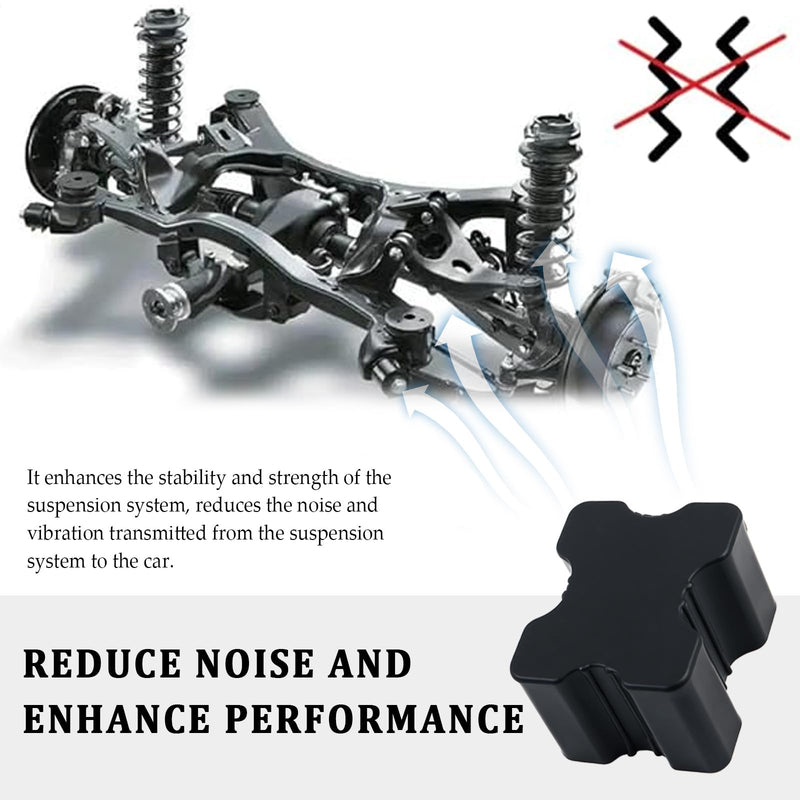 4PCS Car Coil Spring Spacers,Heavy Duty Rubber Lift Blocks for Enhancing 1" to 1.5" Spacing Spring Rate,Universal Front&Rear Coil Springs Spacers Car Accessories