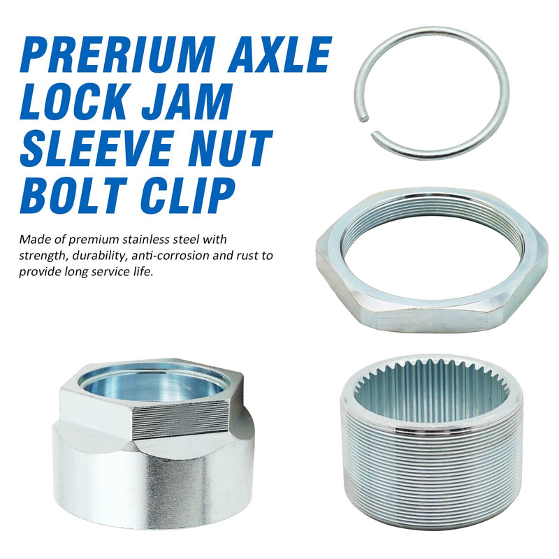 Axle Lock Nut Kit for Honda TRX300EX TRX400EX TRX450R TRX450ER TRX250X TRX300X TRX400X ATC250R ATC350X，OEM# 90308-HB9-000 43127-HA2-000 90307-HA2-000 90652-HA2-000