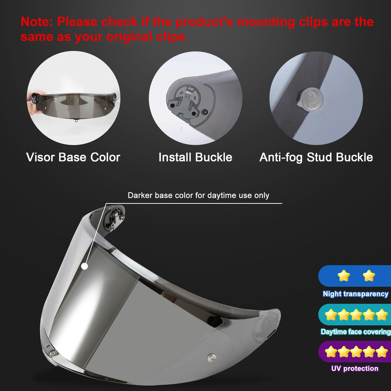 psler Helmet Visor for K6 K6s - K6 K6 s Visor Helmet Face Shield Helmet Accessories Replacement for K6 K6s,Silver-Mirror Silver-mirror