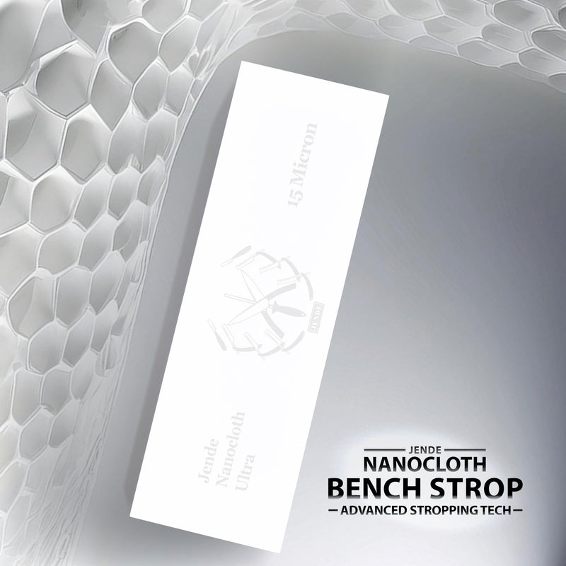 Jende Nanocloth 15 Micron Knife Strop 210x70mm(unloaded)-Premium Ultra bench knife Strop for Diamond Emulsions