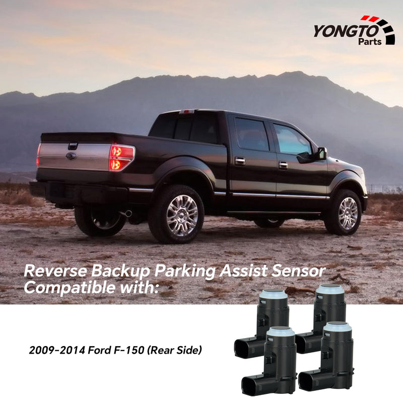 9L3Z-15K859-D 4Pcs Reverse Backup Parking Assist Sensor Compatible with Ford F-150 2009-2014 Replace OE 9L3Z15K859C