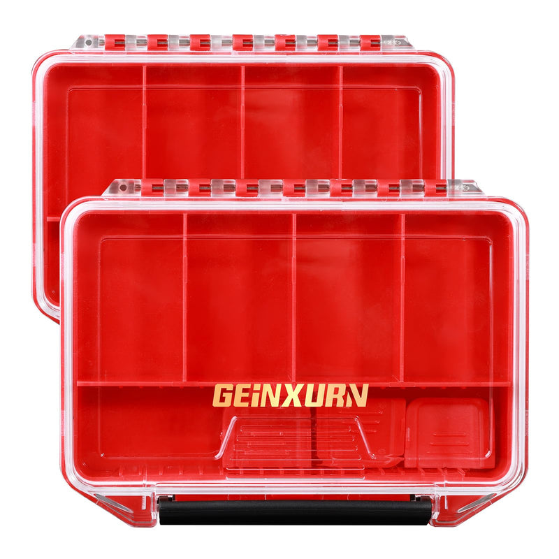 IPX4 Waterproof Small Storage Parts Organizer, Small Parts Case with Removable Dividers, Screwdriver Bit Set Box(2 Boxes) DMBQC-7D