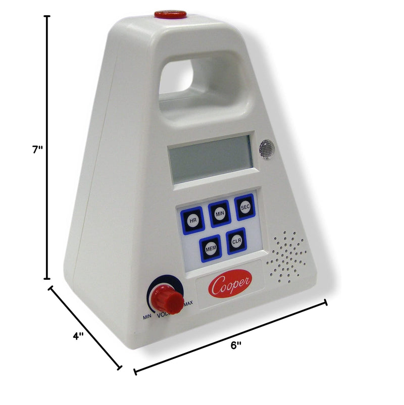 Cooper-Atkins FT24-0-3 Large Single Station Digital Kitchen Timer with Volume Control, 24 Hours Unit Range