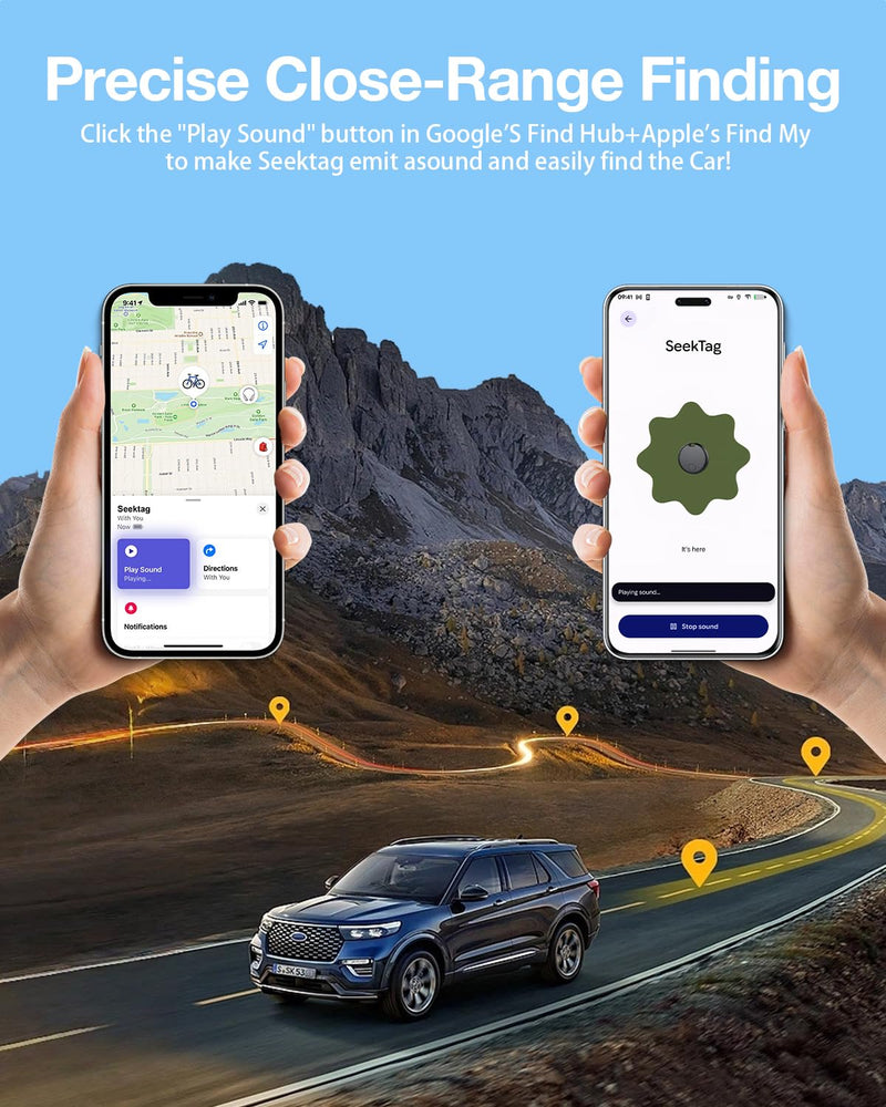 GPS Tracker for Vehicles,2 Year Battery Life,GPS Tracker,2pcs Hidden Magnetic case,Trackers for Tracking Vehicle,2pcs GPS Tracker,Ultra-Slim,No Monthly Fee for Android and iPhone