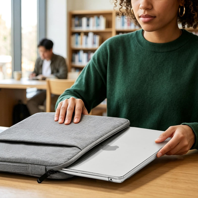 EooCoo Matte Case for MacBook Air 13 inch M5/M4/M3/M2 2026-2022, Clear | 6-in-1 Kit, Easy to Carry, 100% Color-Matched, Scratch & Fingerprint Resistant, Lightweight for Commute, Travel & Campus Matte Clear
