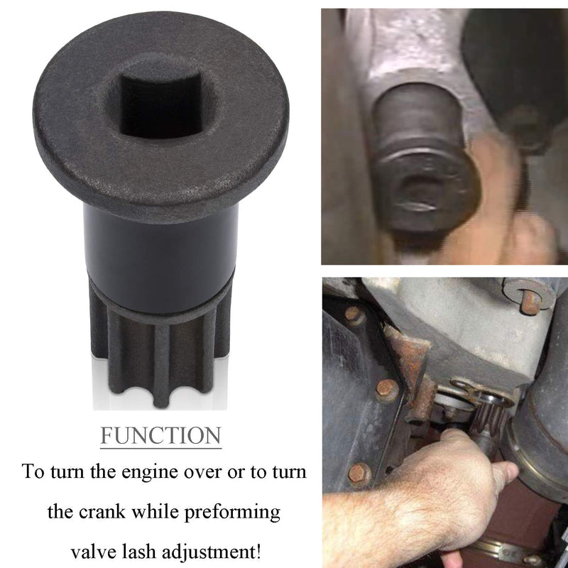 E-cowlboy Injection Pump Gear Puller & Engine Barring/Rotating Tool for Cummins Engine VE P7100 VP44 4BT 6BT Diesel, B/C Series Dodge Pickups 3.9L, 5.9L, 6.7L & 8.3L Diesel