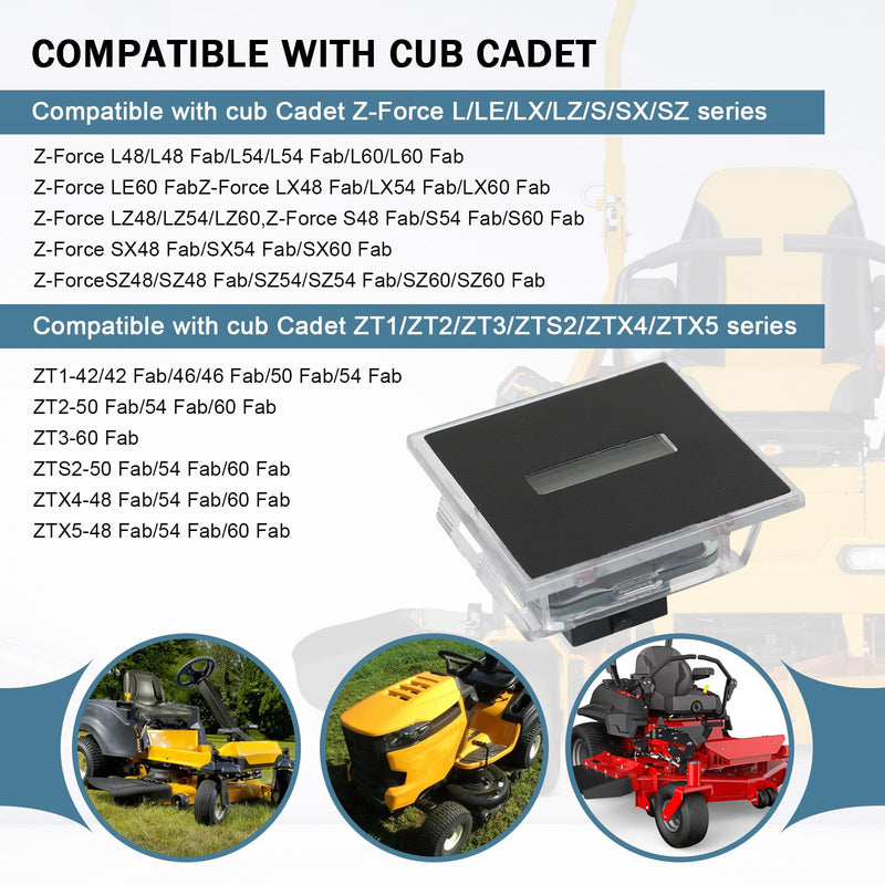 Upgrade 925-06170B Hour Meterervice Compatible with Cub Cadet Hour Meter Minder Z Force RZT LGT LGTX GT GSE LT LTX or More Hour Meter Replaces 925-06170A, 925-06154