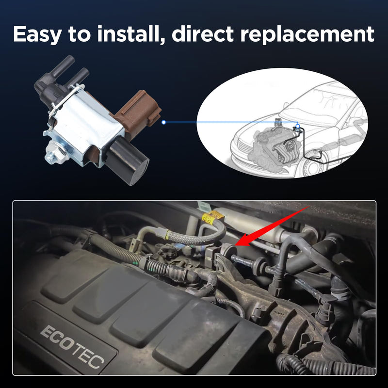AITKEN Vacuum Solenoid Valve EGR Vacuum Valve Switch Compatible with Altima 2007-2018, Maxima Murano Pathfinder, Quest 2011-2017 P/N 14955-9S00A.