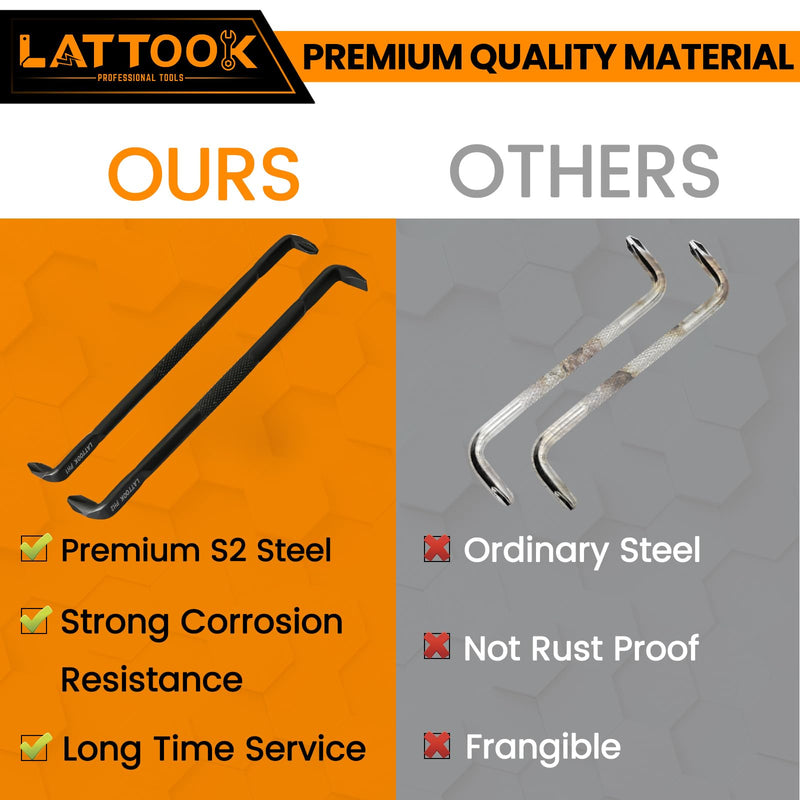 2PCS Right Angle Offset Screwdriver Set, 90 Degree Z-Type Double End Screwdriver with Phillips and Slotted, Bent Low Profile Screwdriver, 15mm Flat Elbow Design for Tight Narrow Space
