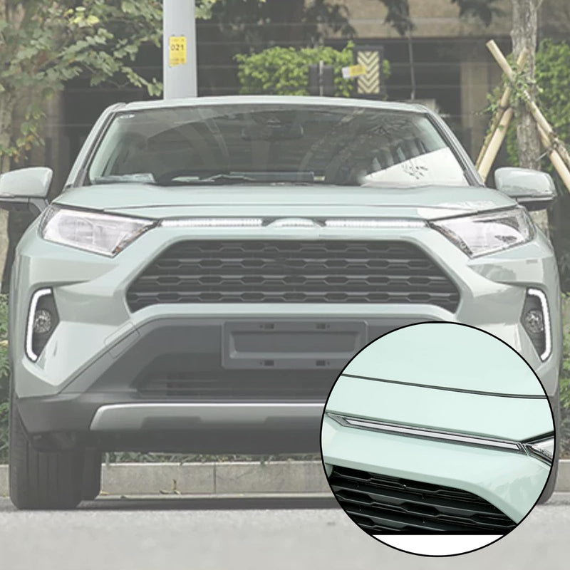 BINGIGOO 2PCS Grille Lights LED Bar Front Sequential Switchback LED Daytime Running Lights Compatible with Toyota RAV4 2019-2023 Sequential Amber Turn Signal light (Clear) Clear