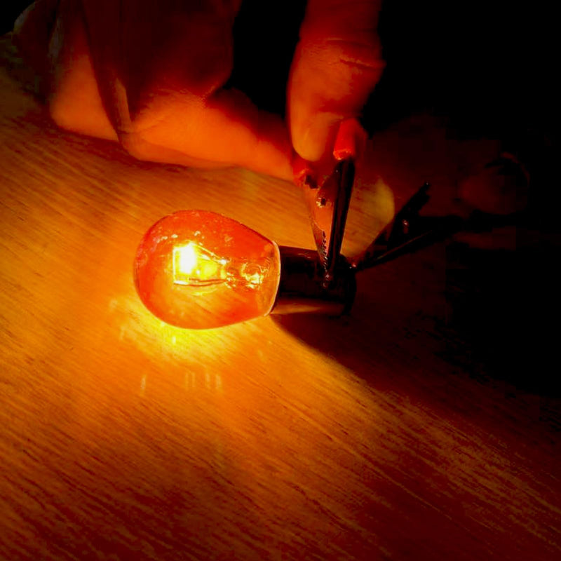 ALKOREY-1157 Py21/5w Amber Light,Miniature Bulb Mini Bulb,2100K Taillight Turn Signal Light,12V 21/5W Bay15d,2 Pack