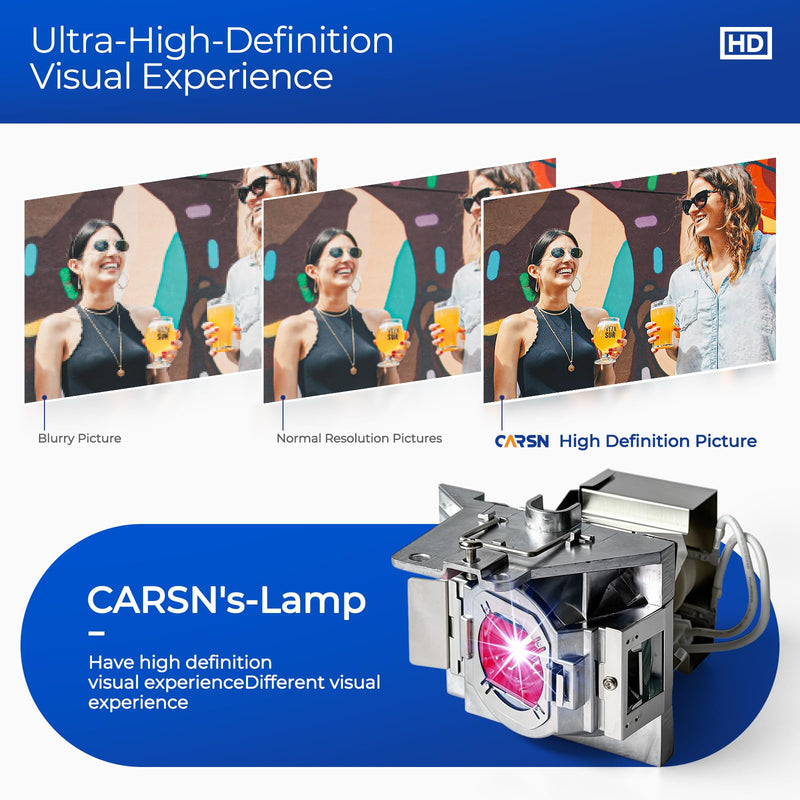 CARSN 5J.JEE05.001 Projector Bulb with Housing for Benq W1110 W1210ST W2000 W2000 HT2050 HT2150ST HT2050A HT3050+ Replacement Projector Lamp