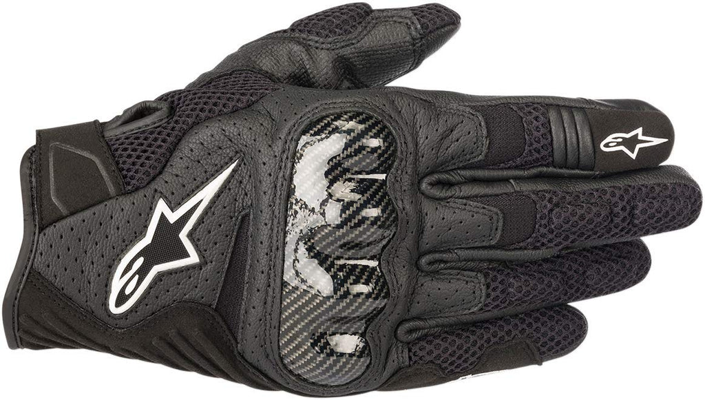 Alpinestars Men's SMX-1 Air v2 Motorcycle Riding Glove, Black, Medium