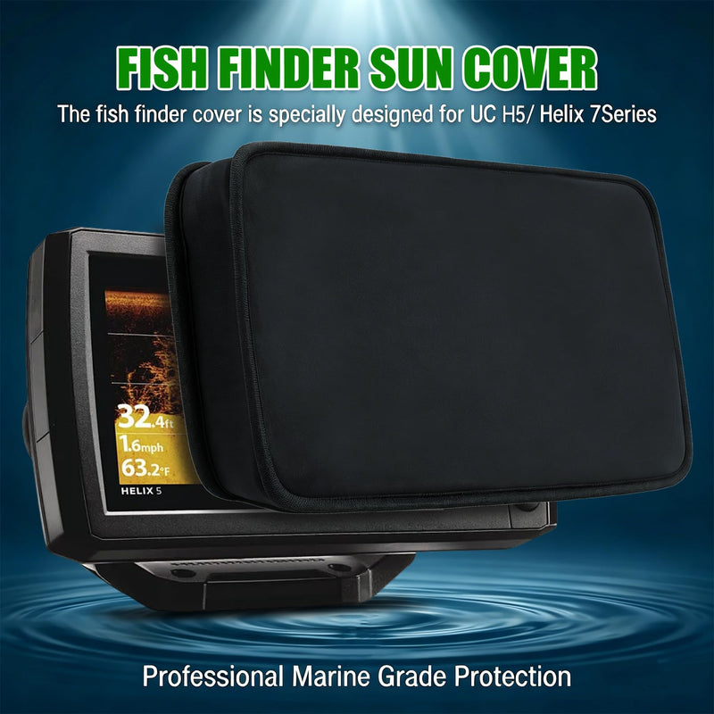 Helix 5 Cover Compatible with Humminbird Fish Finder UC H5 GPS Sonar Units | Soft Waterproof Neoprene Screen Protector