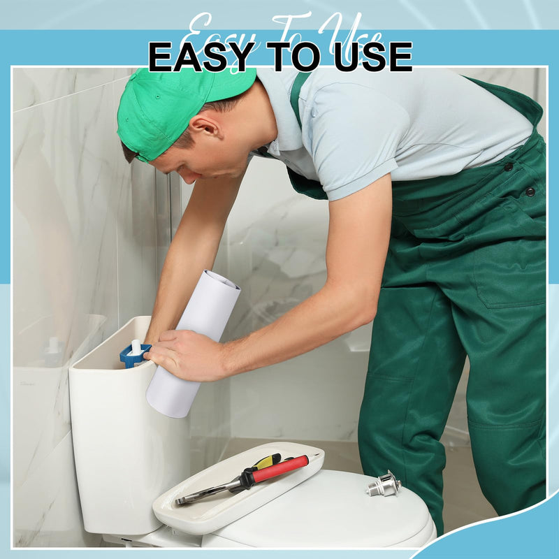 Frienda 2 Pcs White Toilet Tank Insulation Kit 16 x 48 Inch Toilet Tank Liner Anti Condensation with EVA Foam Self Adhesive for Stopping Condensation Preventing Water Damage to Floors