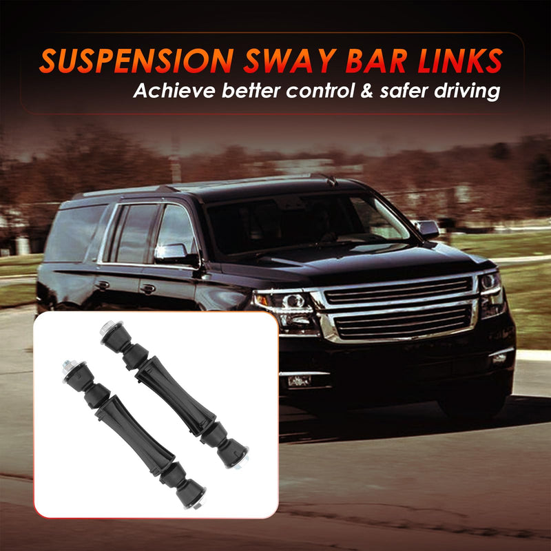 Front Sway Bar Stabilizer Links 2 Pcs Left & Right, Compatible With 1983-2019 Chevy Silverado 1500, Avalanche, Tahoe, Suburban, GMC Sierra 1500 Yukon & Escalade, Replaces#: K700538, K700432