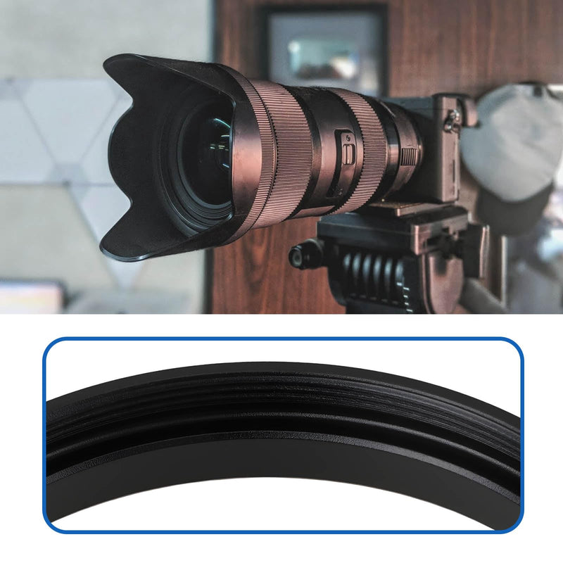 ECSiNG 40.5mm to 40.5mm Camera Extension Ring Aluminum Filter Adapter for DSLR Lenses and ND UV CPL IR Filters