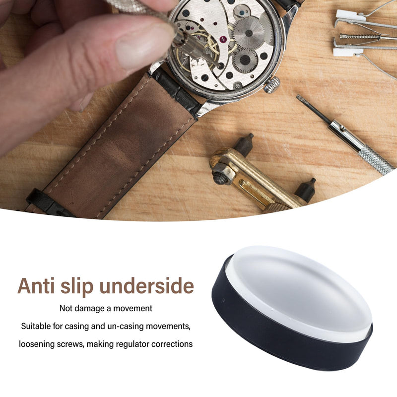 Fockety Watch Case Casing Cushion Tool, Non Scratching Slip Resistant Secure Watch Repair Cushion for Watch Case Work, Watch Movement Holder Watchmaker Repair Tool for Watch Bracelets 2.2inch