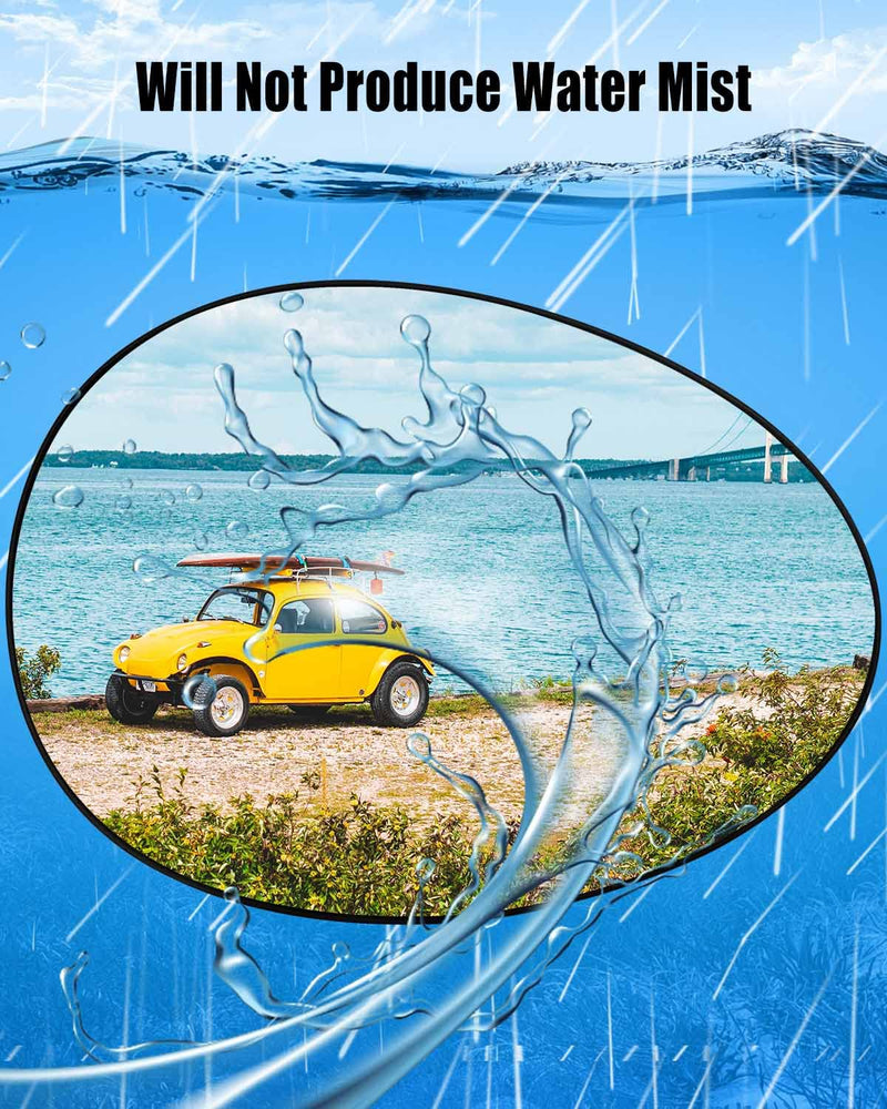 Passengers Right Side Heated Mirror Glass Fit for Mini Cooper 2007-2015 Replace 51169803192 51162755626, Rearview Convex Glass with Rear Holder Passengers Right Side Mirror Glass