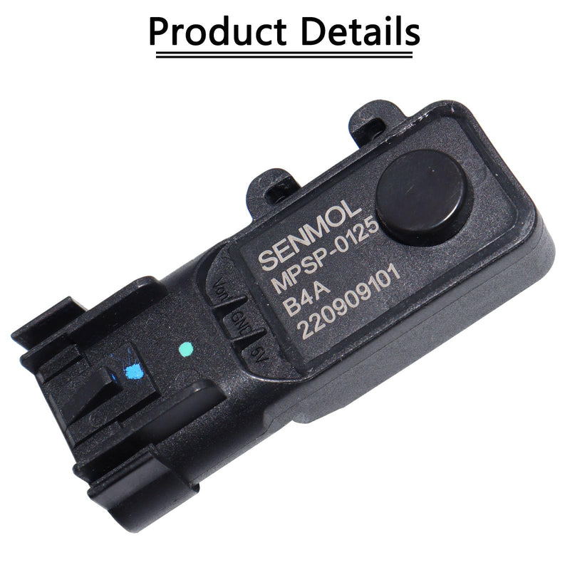 Fuel Tank Pressure Sensor 13502903 AS500 Compatible with Buick Chevrolet Impala Silverado Equinox Cobalt Cadillac GMC Sierra Yukon Hummer Pontiac G6 Saturn Saab 0261230162 5S13821 SU15227